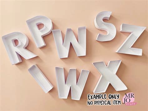 Free 3d Letter Template