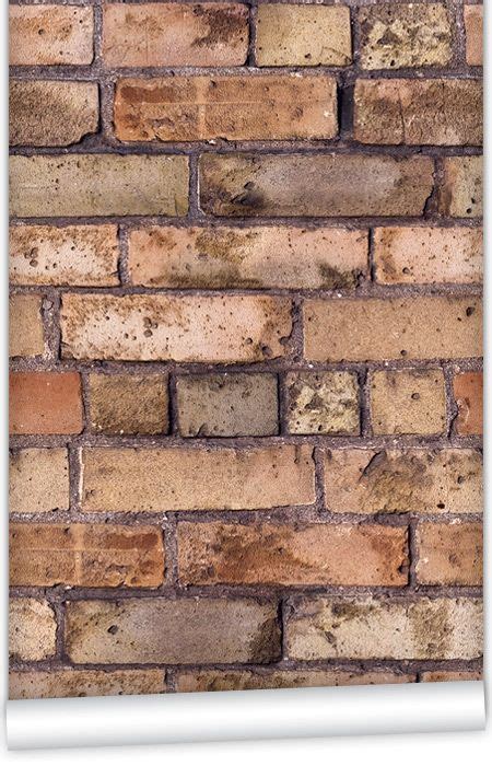 Kem030w Brown Bricks Wallpaper By Kemra Exposed Brick Wallpaper
