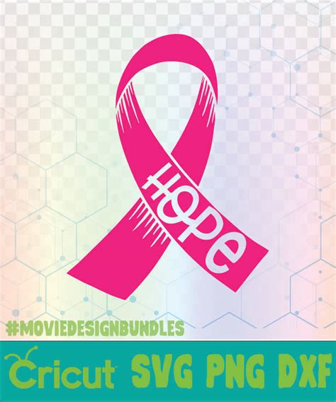 Scrapbooking Hope Svg Leopard Cricut Cancer Ribbon Svg Pink Ribbon