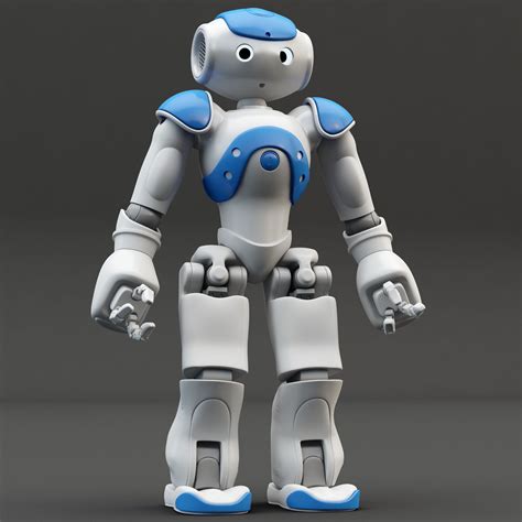 Robot Nao Blue 3d Model 3d Character 3d Model Model