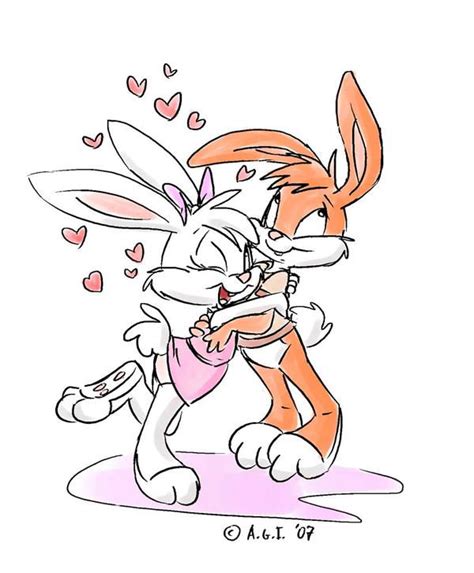 Bunny Hug By Andybunny On Deviantart Cartoon Animals Bunny Looney Tunes