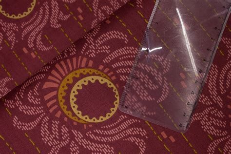 Red And Gold Stylized Dahlia Print On Dark Red Downton Abbey Lord Lady Grantham By Andover