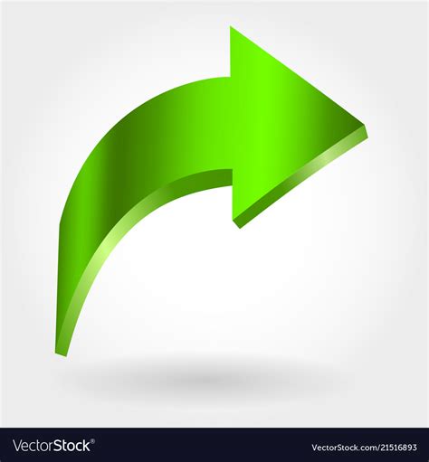 Green Arrow Pointing Upwards Royalty Free Vector Image