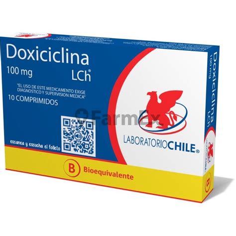 Doxiciclina 100 Mg X 10 Cápsulas