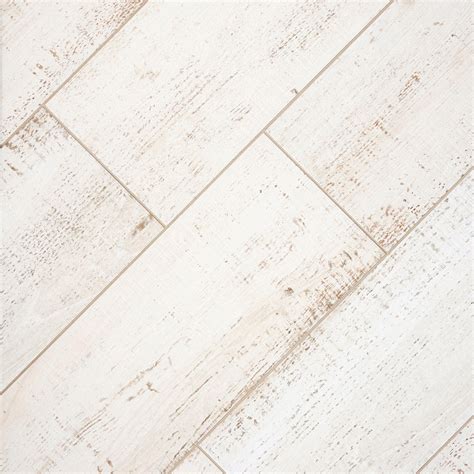 Windsor White Wood Plank Porcelain Tile Floor Decor Wood Floors