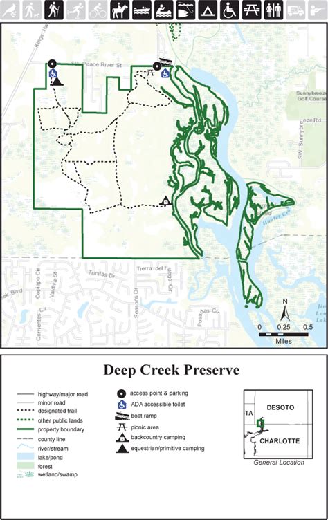 Free Camping Map Of Deep Creek Preserve Free Camping Spring Park Rv