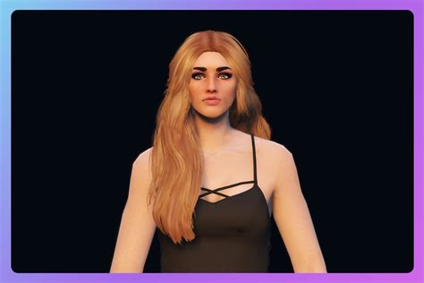 Messy Pinned Back Long Hairstyle For Mp Female 11 Gta 5 Mod