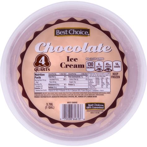 Best Choice Chocolate Ice Cream Pail Ice Cream Treats And Toppings