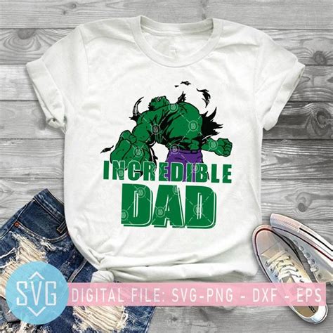 Hulk Incredible Dad SVG Fathers Day SVG Daddy SVG Hulk Dad SVG | Dad to