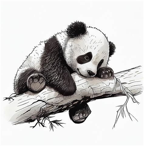 Discover More Than 83 Panda Sketch Images Super Hot Vn
