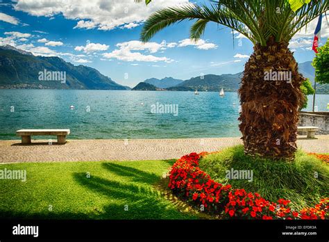 Scenic View Of Lake Como From A Park Maggiore Lake Como Lombardy