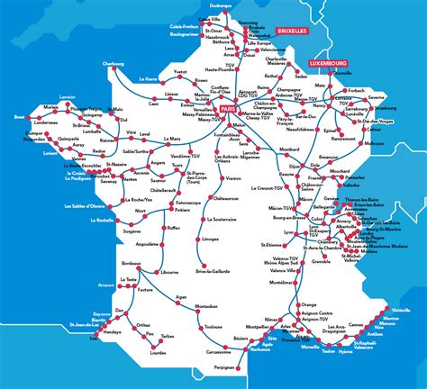 French High Speed Rail System “tgv” Maps On The Web