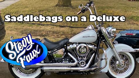 2020 Softail Deluxe How To Install Saddlebags Youtube
