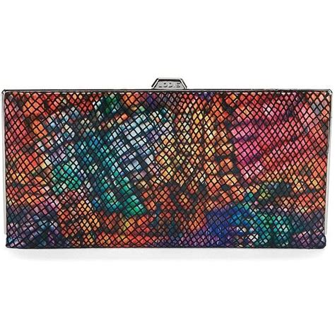 Lodis Quinn Snakeskin Textured Clutch ¥14895 Liked On Polyvore