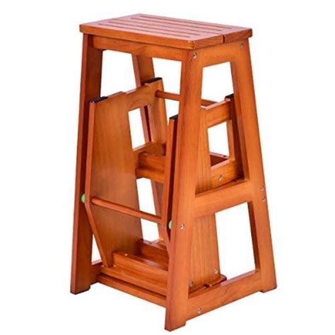 When things are just a little out of reach you may need to build this … Nut Brown Wooden Folding Step Stool Seat 3 Tier Platform ...