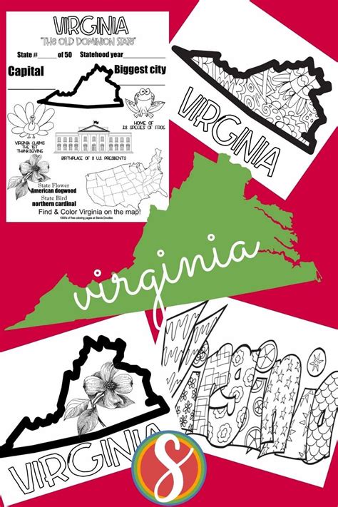 Free Virginia Coloring Pages — Stevie Doodles