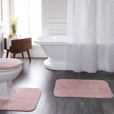 Mainstays Basic Bath Rug 3 Piece Set Daylily Pink 195 X 32