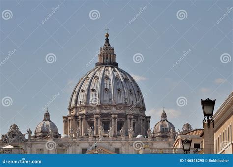 The Dome Of St Peters Basilica Rome Italy Editorial Stock Photo