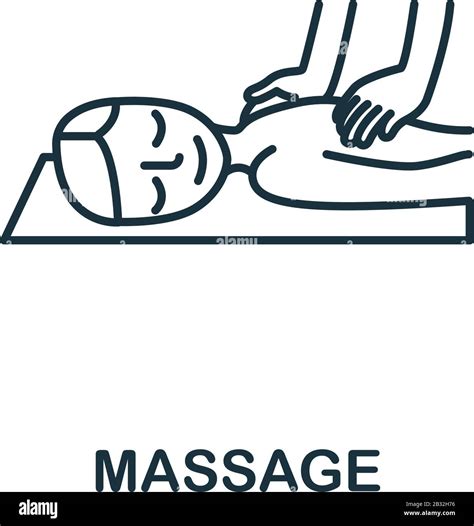 Massage Icon From Spa Therapy Collection Simple Line Element Massage Symbol For Templates Web