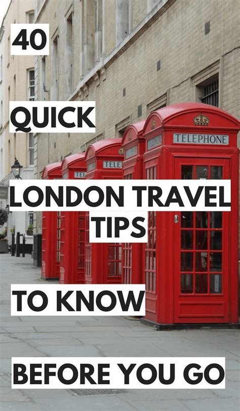 40 Quick London Travel Tips You Must Know Before Visiting In 2019