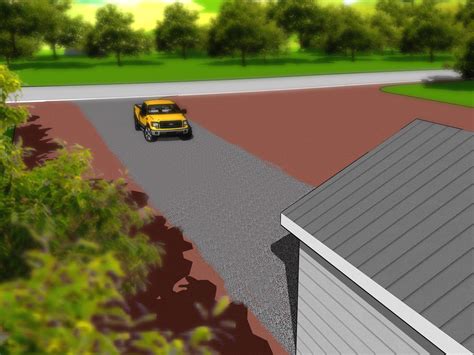 Use a wheelbarrow to distribute the rocks evenly along the length of your driveway. How to Make a Gravel Driveway (with Pictures) - wikiHow