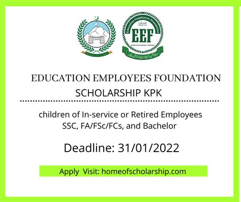 Education Employees Foundation Eef Scholarship 2022 2023 Home Of