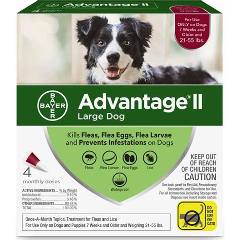 The best way to remove fleas from puppies in their first few weeks of life is via. Bayer Advantage II Once A Month Topical Flea Treatment for Dogs, 21 to 55 lb - 9202833 | Blain's ...