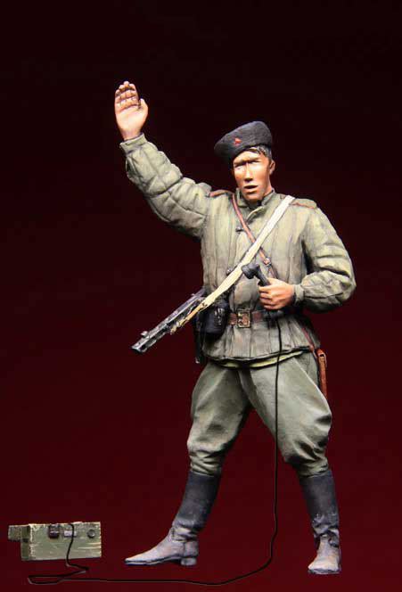 135 Scale Unpainted Resin Figure Ww2 Red Army Officer In Model