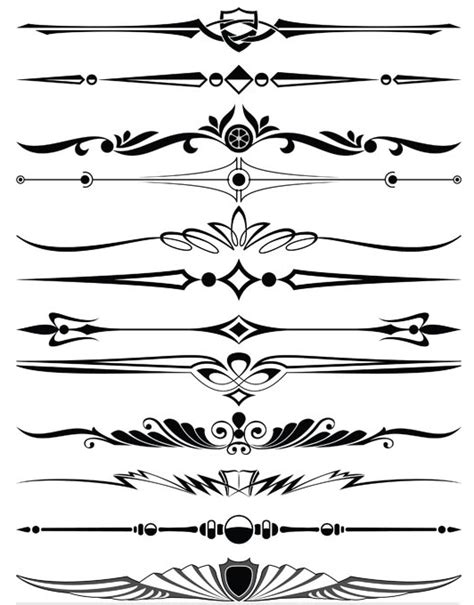 Ornament Borders Elements 13 Vectors Graphics Free Download