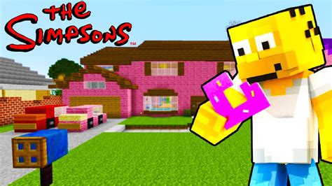 The Simpsons Springfield Map Tour In Minecraft Youtube