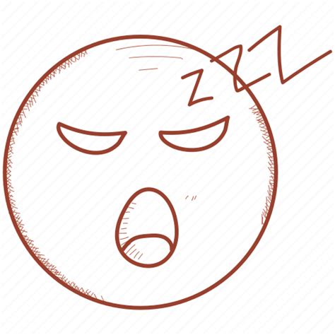 Emoticon Face Mouth Open Sleeping Snoring Zzz Icon Download On