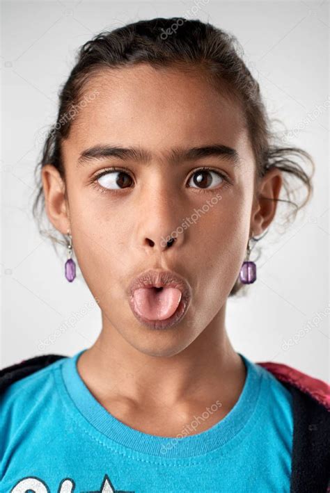 Girl Making Funny Silly Face Stock Photo By ©daxiaoproductions 129320266