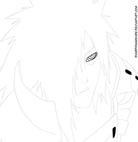 Madara Bleach Style Lineart By Llswaggerll Naruto Art Madara