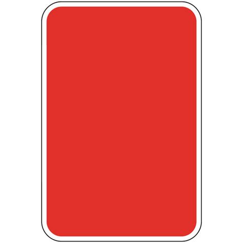 Vertical Sign Blank Red Blank Write On Sign