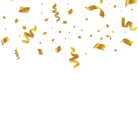 Party Gold Confetti Vector Art Png Confetti Party Gold Decoration
