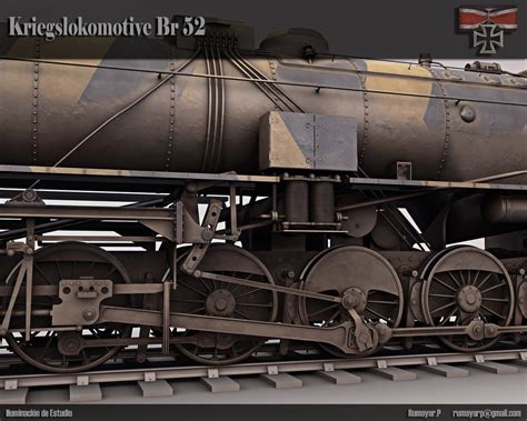 Kriegslokomotive Br 52 3d Infografías