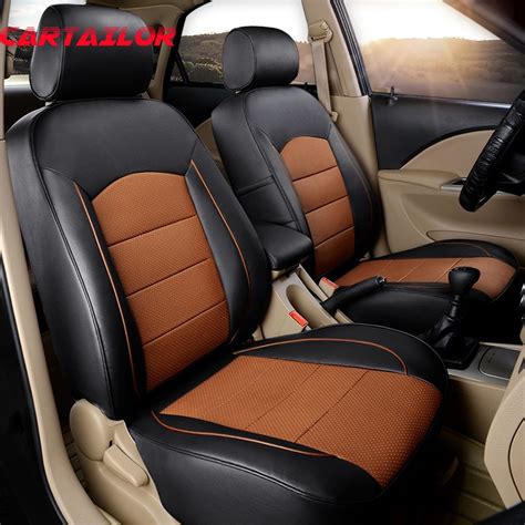 cartailor cowhide auto seat protector for kia niro car seat covers leather seats cover set