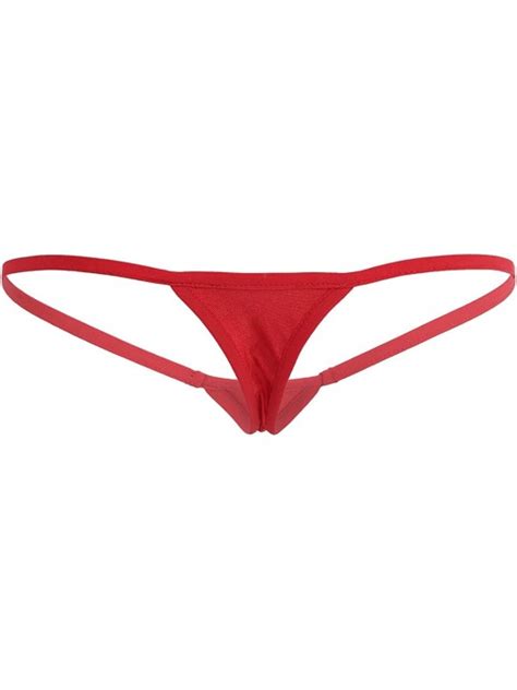 Women Micro String Thong Panty Sexy Night Lingerie Underwear Red