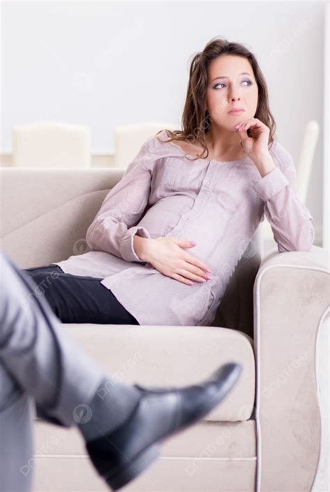 Pregnant Woman Visiting Psychologist Doctor Photo Background And Picture For Free Download Pngtree