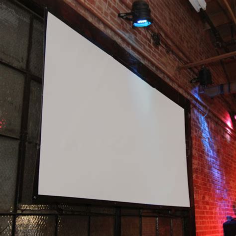With just a few tools and materials, you can build a large projection screen that stands up to the weather and lets you for this project, you'll need an outdoor tarp with grommets, a drop cloth, construction adhesive and a wooden dowel. Elite Screens DIY PRO Outdoor Projector Screens Various ...