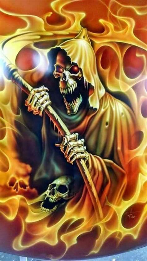 Pin On The Grim Reaper Art