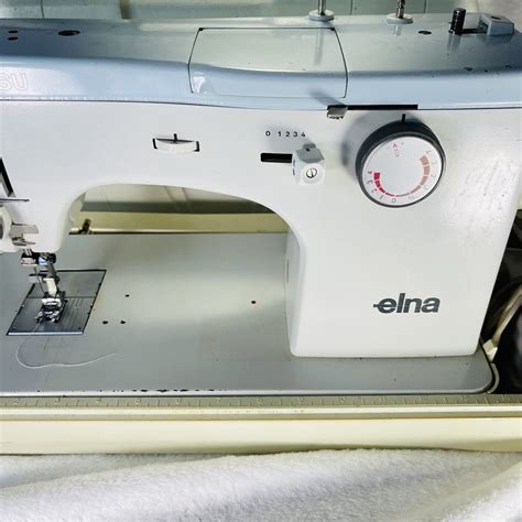 Elna Su 64c Sewing Machine With Case And Foot Pedal Elna Super 64 C
