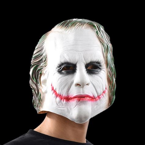 Joker Mask Batman Clown Costume Cosplay Movie Adult Party Masquerade
