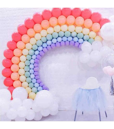 Macaron Balloon Rainbow Arch Birthday Decoration Kit