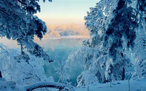 Photography Landscape Nature River Water Winter Snow Frost