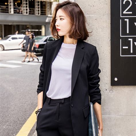 Suit Jacket Korean Version Leisure Temperament Small Suit Ladies Professional Suit Ladies Formal
