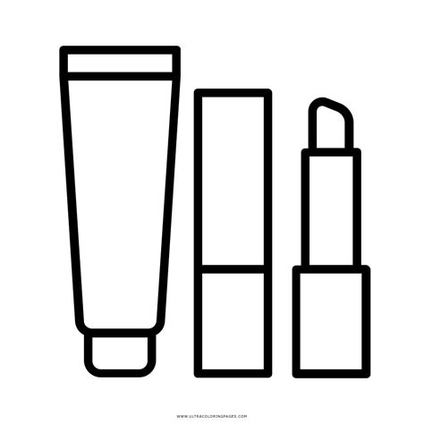 Makeup Coloring Page Ultra Coloring Pages
