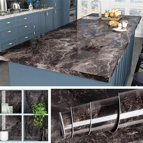 Livelynine 197 X 24 Inch Peel And Stick Countertops Removable Wallpaper