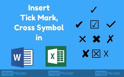 Anyone know where to find the tick 252 in word 2007. How to Insert Tick or Cross Symbol in Word / Excel 5 Ways