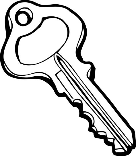 Coloring Picture Of A Key Clipart Best